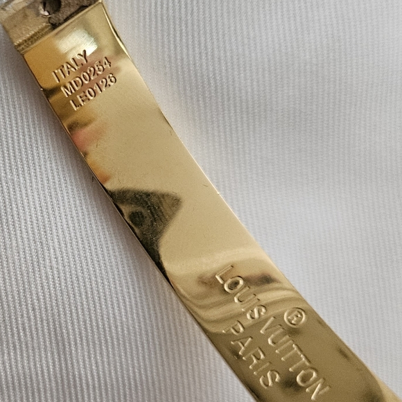 LV GOLD CUFF NANOGRAM BANGLE BRACELET✨️ - Picture 10 of 14